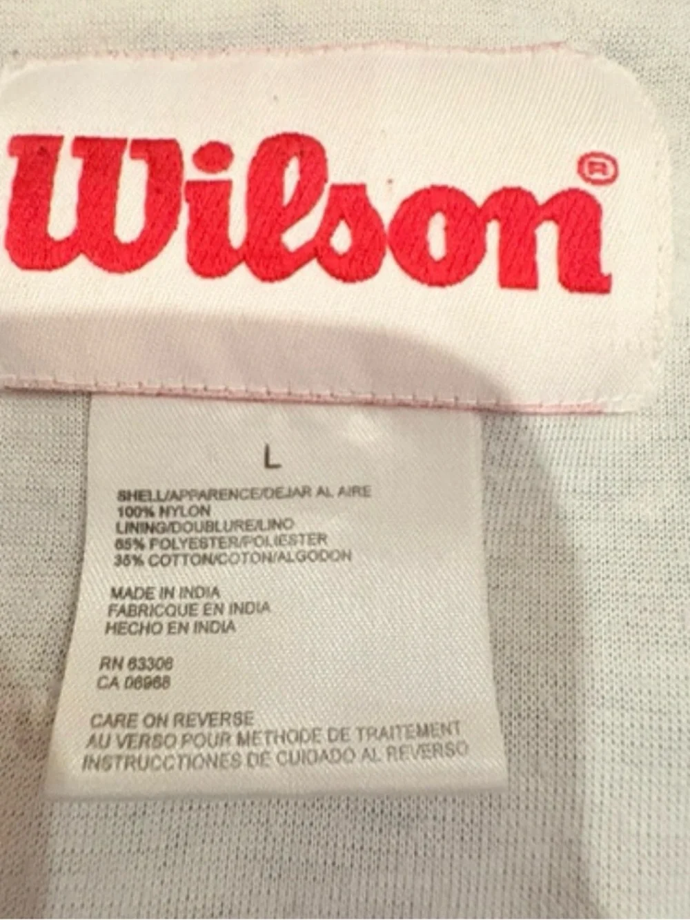 Vintage Wilson Blue Red White Black Colorblock Windbreaker Jacket